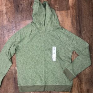 Girls long sleeve hooded top